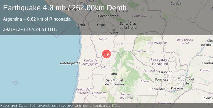 Map of JUJUY, ARGENTINA