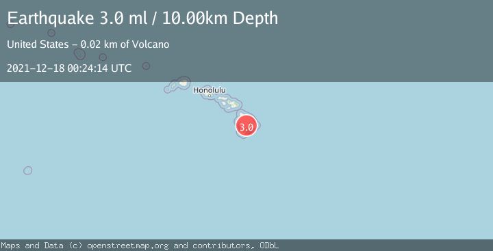 Map of ISLAND OF HAWAII, HAWAII