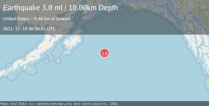 Map of GULF OF ALASKA