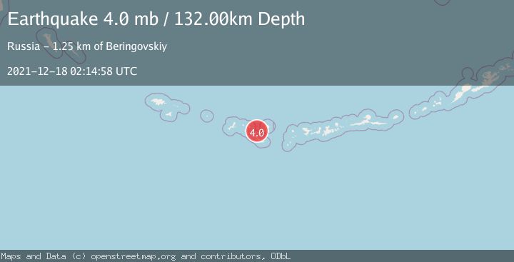 Map of RAT ISLANDS, ALEUTIAN ISLANDS