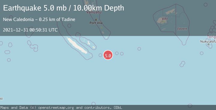 Map of SOUTHEAST OF LOYALTY ISLANDS