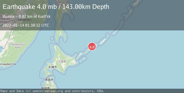 Map of KURIL ISLANDS