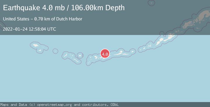 Map of ANDREANOF ISLANDS, ALEUTIAN IS.