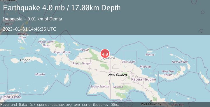 Map of NEAR N COAST OF PAPUA, INDONESIA