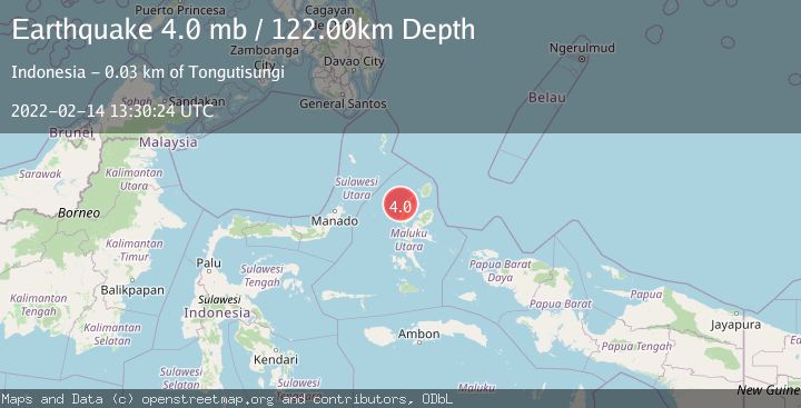 Map of HALMAHERA, INDONESIA