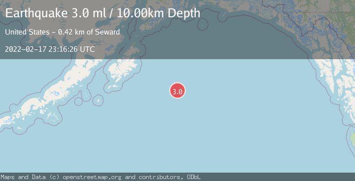 Map of GULF OF ALASKA
