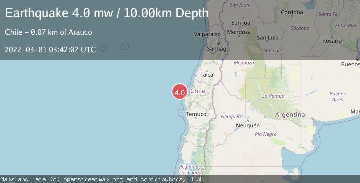 Map of OFFSHORE BIO-BIO, CHILE