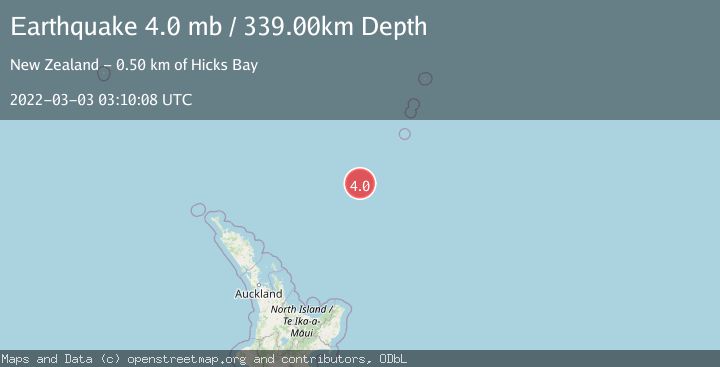 Map of SOUTH OF KERMADEC ISLANDS