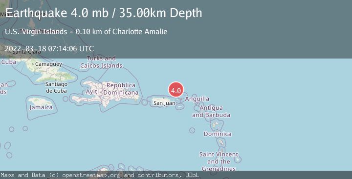 Map of VIRGIN ISLANDS REGION