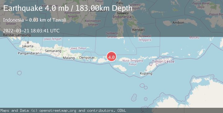 Map of SUMBAWA REGION, INDONESIA