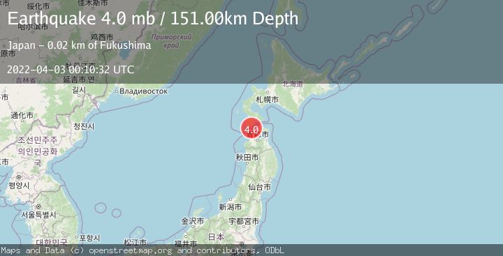 Map of HOKKAIDO, JAPAN REGION