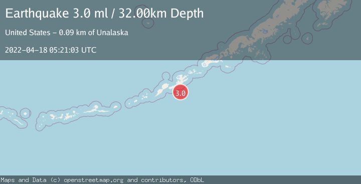 Map of FOX ISLANDS, ALEUTIAN ISLANDS