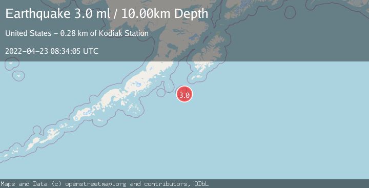 Map of SOUTH OF ALASKA