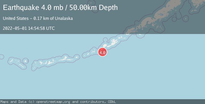 Map of FOX ISLANDS, ALEUTIAN ISLANDS