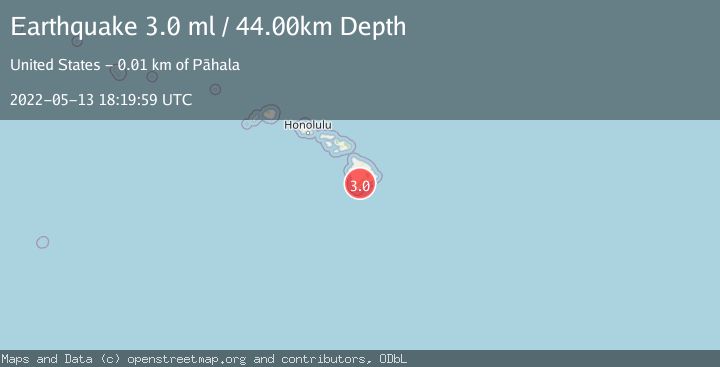 Map of ISLAND OF HAWAII, HAWAII