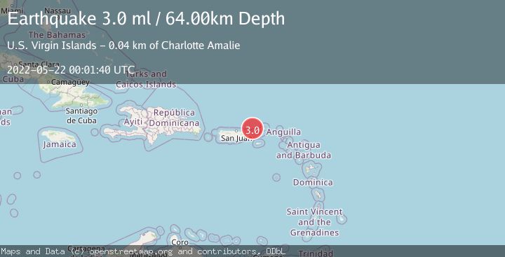 Map of VIRGIN ISLANDS REGION