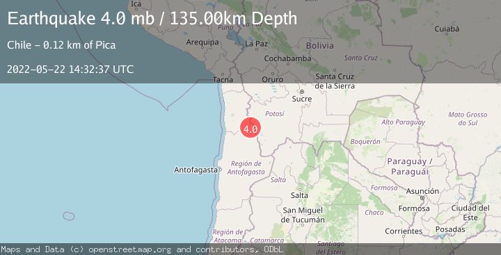 Map of ANTOFAGASTA, CHILE