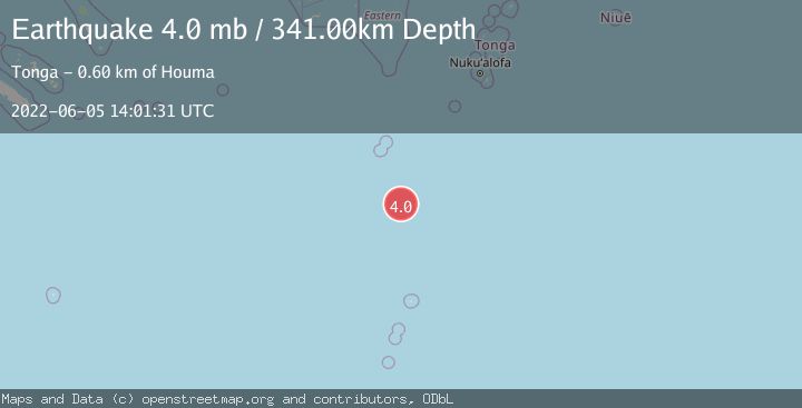 Map of SOUTH OF FIJI ISLANDS