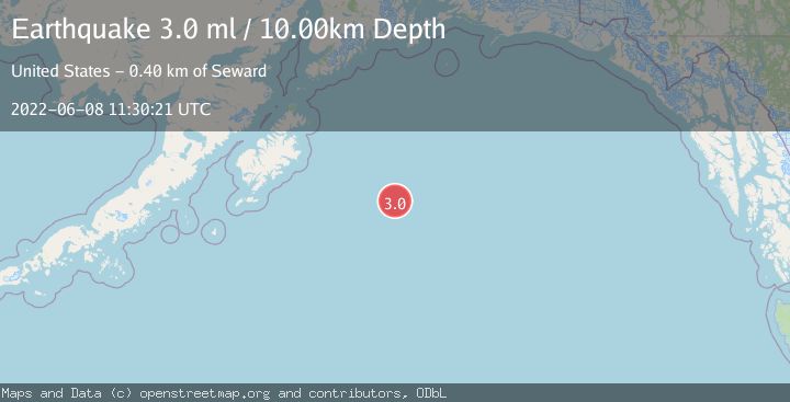 Map of GULF OF ALASKA