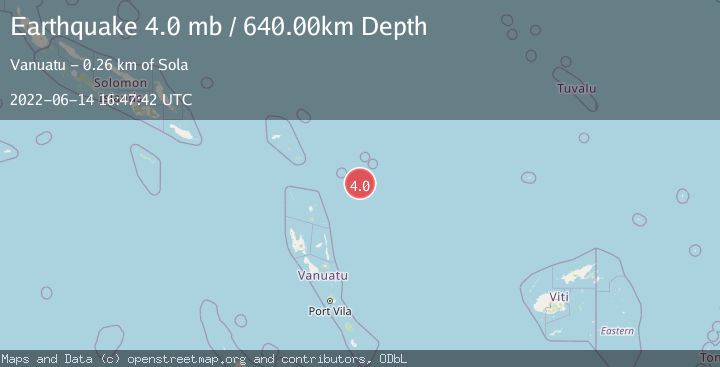 Map of SANTA CRUZ ISLANDS REGION