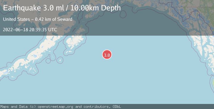 Map of GULF OF ALASKA