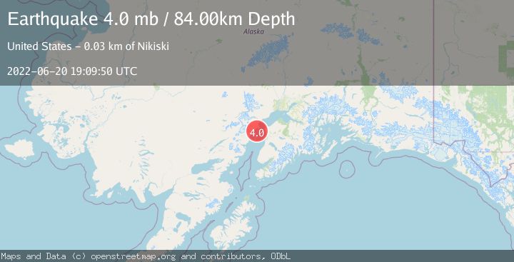 Map of KENAI PENINSULA, ALASKA