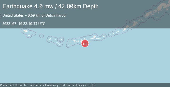 Map of ANDREANOF ISLANDS, ALEUTIAN IS.