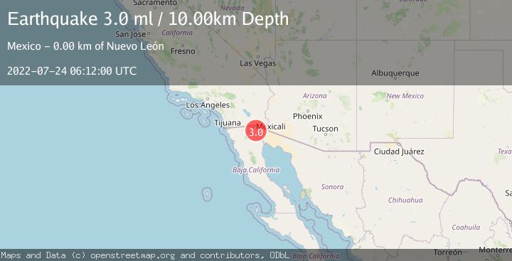 Map of BAJA CALIFORNIA, MEXICO