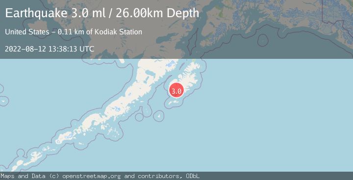 Map of KODIAK ISLAND REGION, ALASKA
