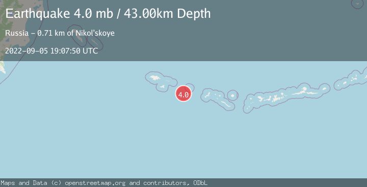 Map of RAT ISLANDS, ALEUTIAN ISLANDS