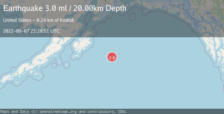 Map of GULF OF ALASKA