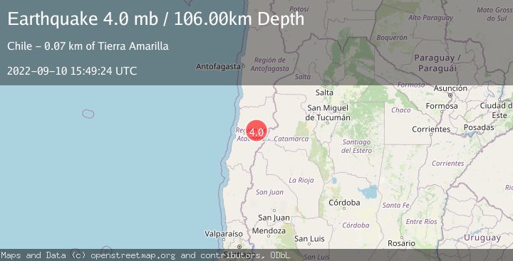 Map of ATACAMA, CHILE