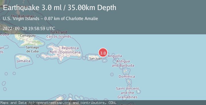 Map of VIRGIN ISLANDS REGION