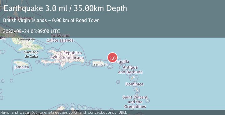 Map of VIRGIN ISLANDS REGION