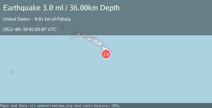 Map of ISLAND OF HAWAII, HAWAII
