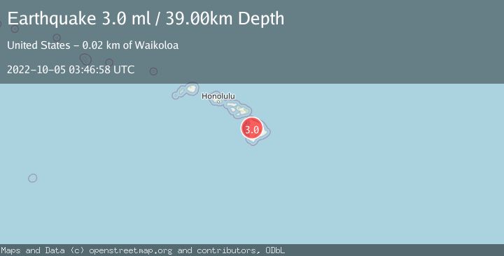 Map of ISLAND OF HAWAII, HAWAII