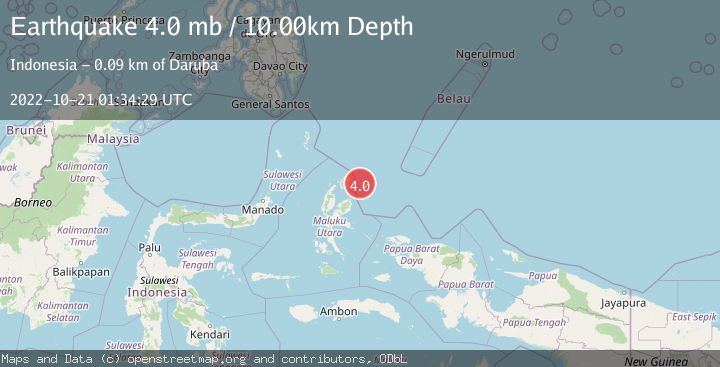 Map of HALMAHERA, INDONESIA