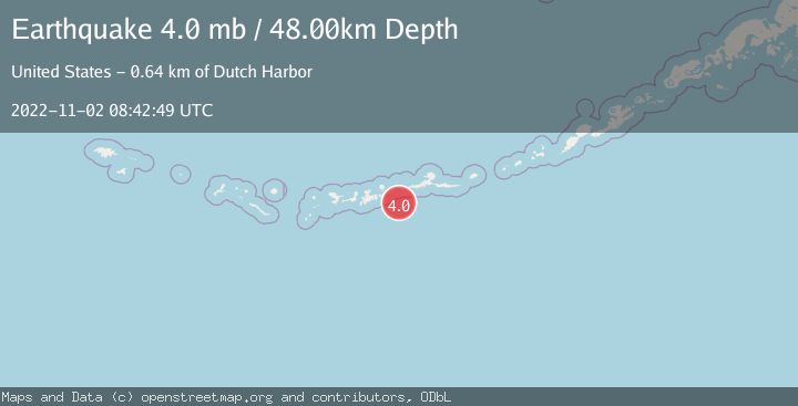 Map of ANDREANOF ISLANDS, ALEUTIAN IS.