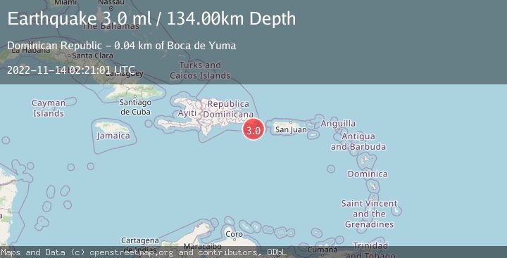 Map of DOMINICAN REPUBLIC REGION