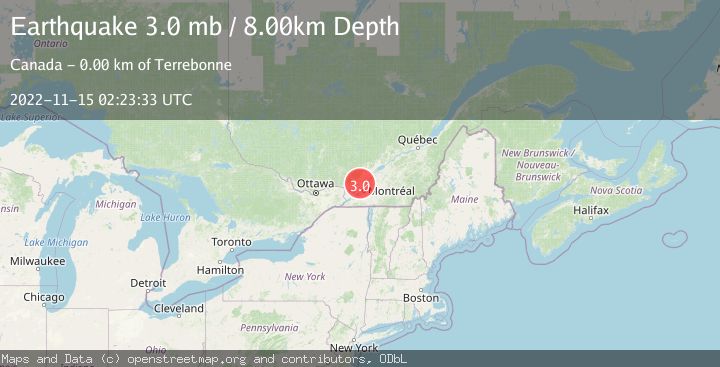Map of ST. LAWRENCE VALLEY REG., CANADA