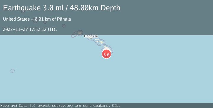 Map of ISLAND OF HAWAII, HAWAII