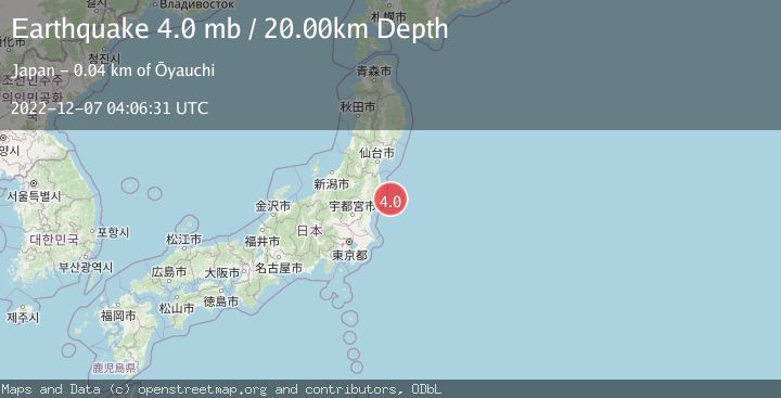 Map of NEAR EAST COAST OF HONSHU, JAPAN