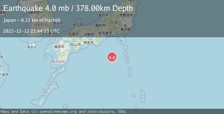 Map of IZU ISLANDS, JAPAN REGION