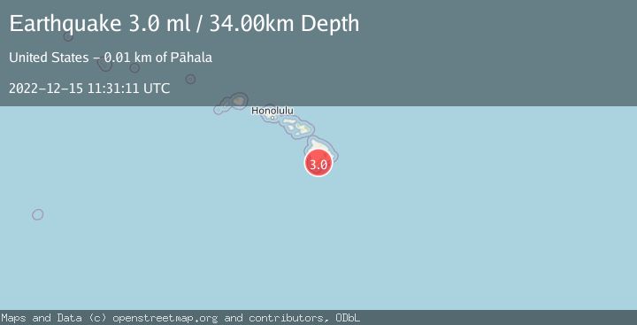Map of ISLAND OF HAWAII, HAWAII