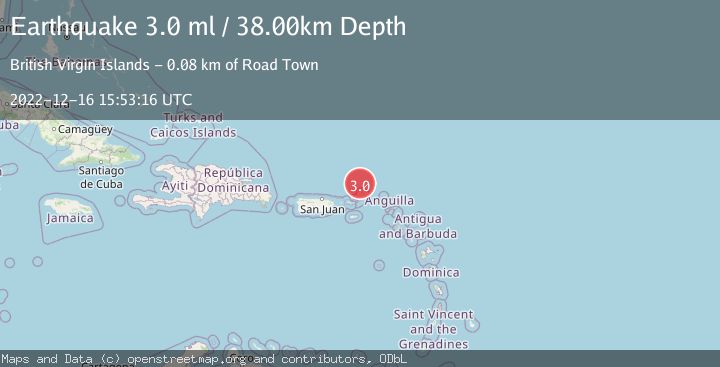 Map of VIRGIN ISLANDS REGION