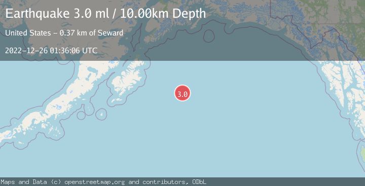 Map of GULF OF ALASKA