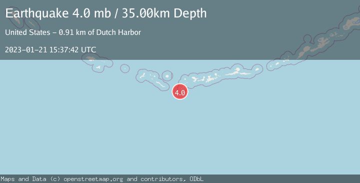 Map of ANDREANOF ISLANDS, ALEUTIAN IS.