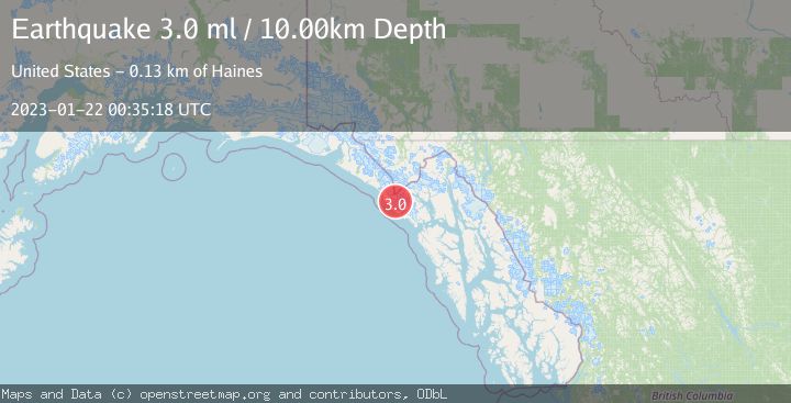 Map of SOUTHEASTERN ALASKA