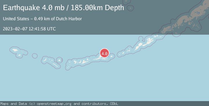 Map of ANDREANOF ISLANDS, ALEUTIAN IS.