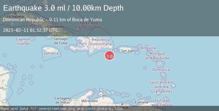 Map of DOMINICAN REPUBLIC REGION